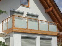 Alu-Liba-Glasbalkon mit Glashalter